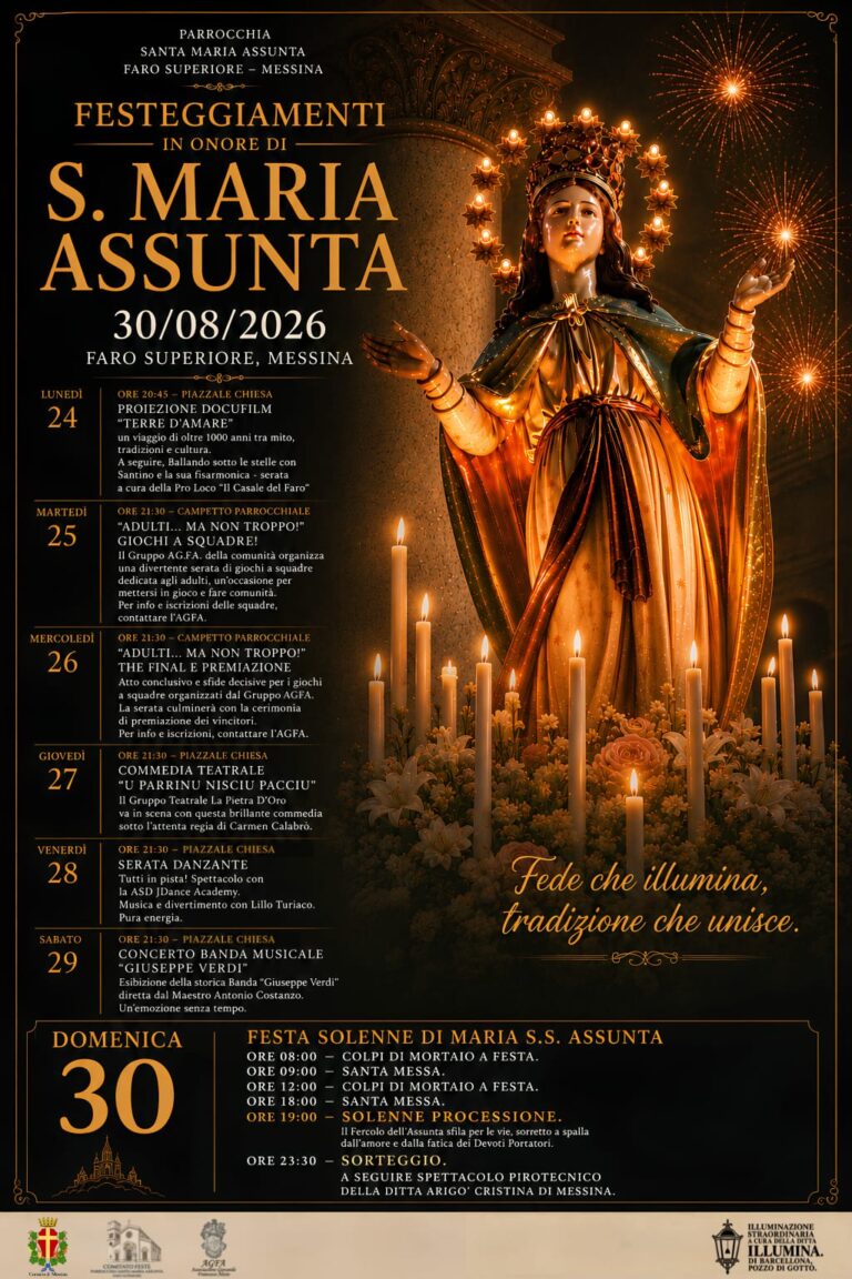 Faro Superiore in festa per Maria Santissima Assunta: una settimana di fede, cultura e tradizione